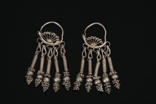 0432 khalka (ear-rings)Bukhara , nineteenth century